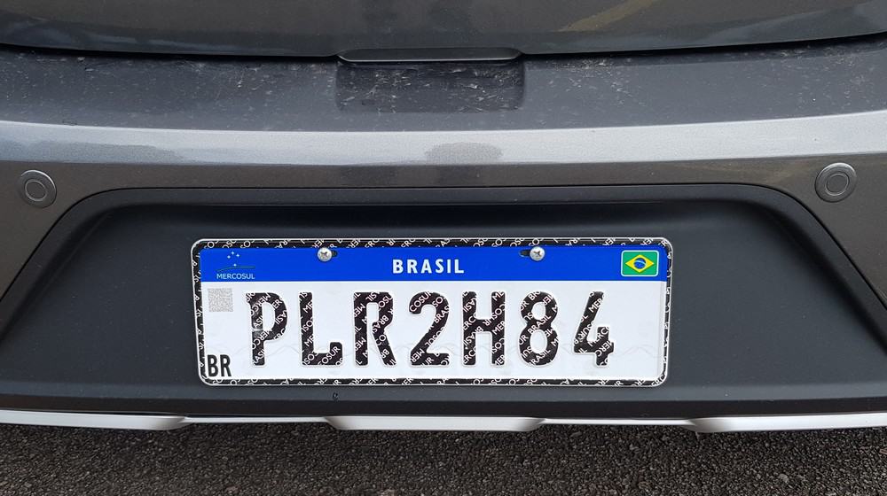 Placa Mercosul carros Brasil
