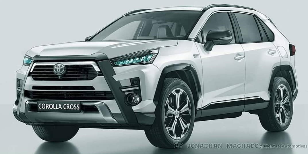Toyota Corolla Cross surge em novo flagra e projeção antecipa visual
