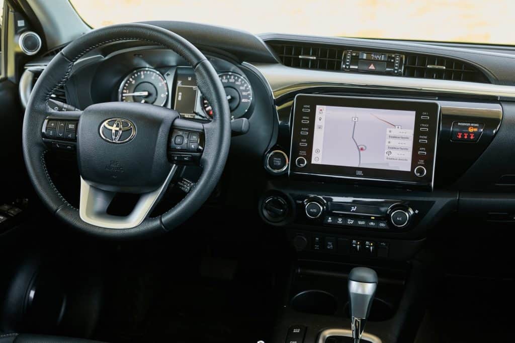 Interior da nova Toyota Hilux 2021 