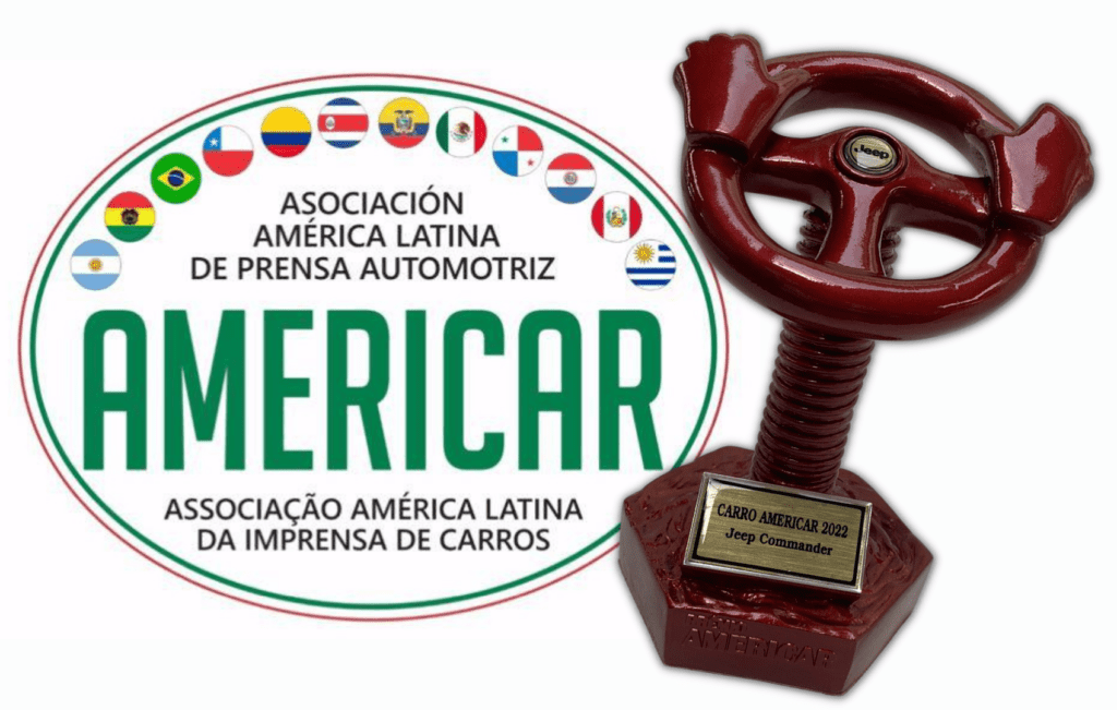 Troféu do Prêmio Americar para o Jeep Commander