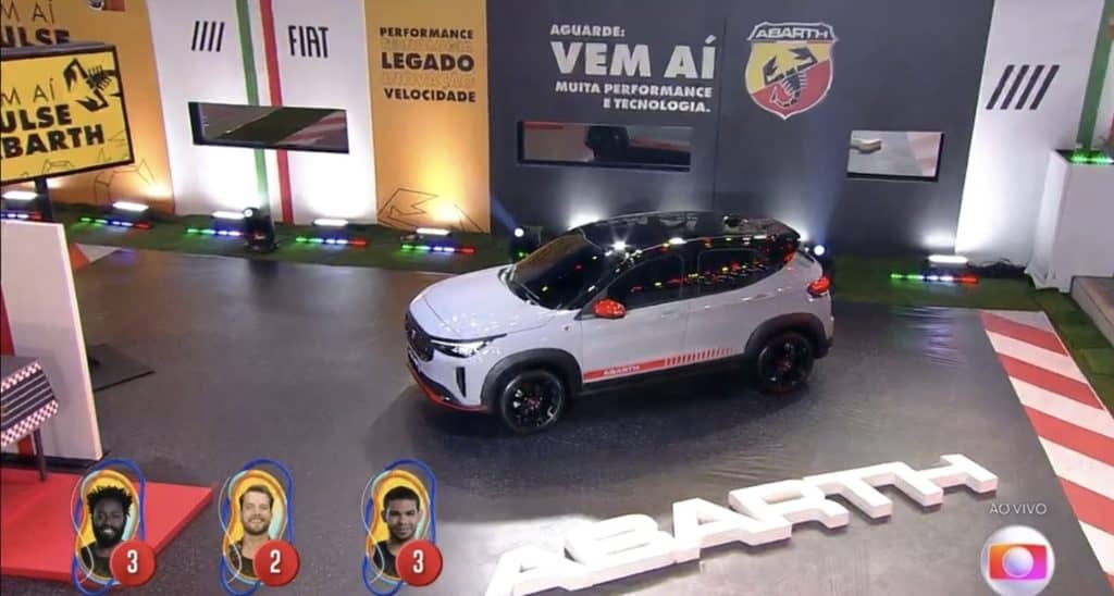 Fiat Pulse Abarth no programa BBB 22, da Rede Globo