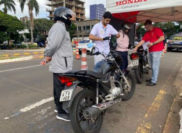 Maio Amarelo: blitz faz inspeção gratuita em motos pelo Paraná