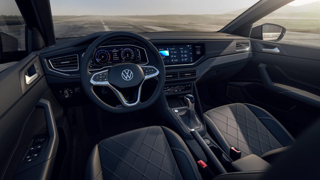 Interior do novo Volkswagen Virtus 2023