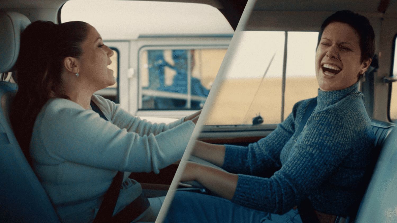Maria Rita e Elis Regina em campanha da Volkswagen