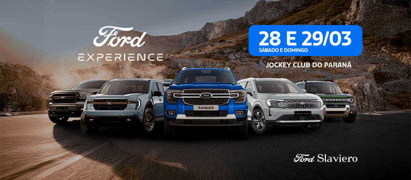 Imagem promocional do Ford Experience, no Jockey Clube do Paraná